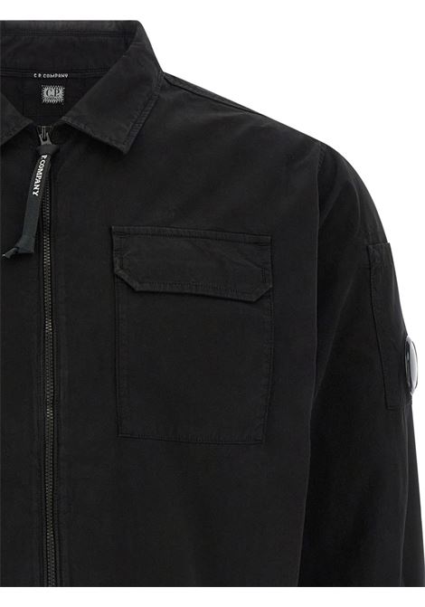 zipped lens overshirt man black C.P. COMPANY | RCCMOS705A-110143G999
